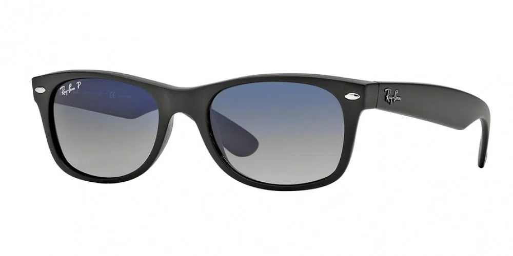 Ray Ban New Wayfarer 2132 Sunglasses - Medium - 55mm - Black - view 26